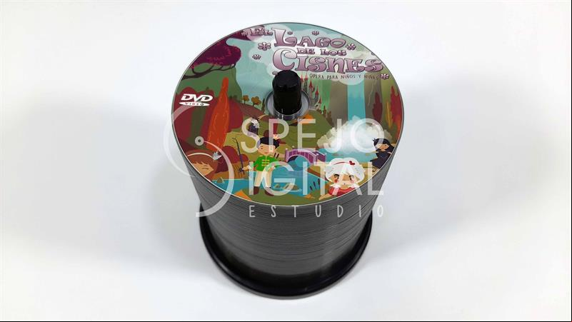 DVD1 - DVD grabado e impreso en tarrina